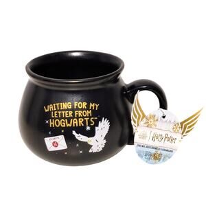 Harry Potter Cauldron Mug Owl Hedwig "Waiting For My Letter From Hogwarts" NWT